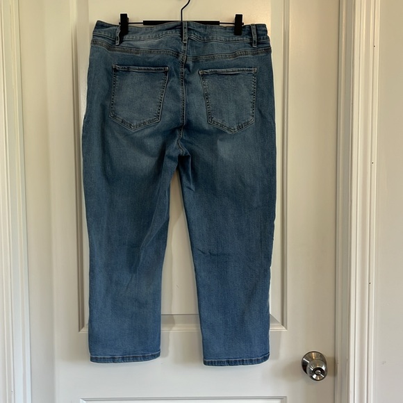 Warehouse One mid rise cropped jeans  size 14 - Picture 4 of 4